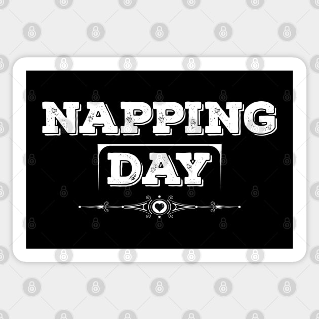 National Napping Day White Sticker by VecTikSam